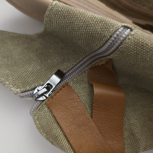 JUTI Tan Brown Sandals Ankle Shoes with Side Zipper Festival Fun Summer Size 7.5 - Picture 11 of 15